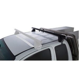 Rhino-Rack JA0204 Heavy Duty 2500 Black 1 Bar Roof Rack for TOYOTA Hilux Gen 7 Single Cab 2DR Ute (04/2005-09/2015)