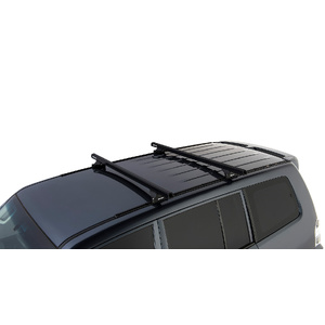 Rhino-Rack JA0659 Heavy Duty RLTP Trackmount Black 2 Bar Roof Rack for MITSUBISHI Pajero NS-NX LWB 4DR 4WD (11/2006-Current)