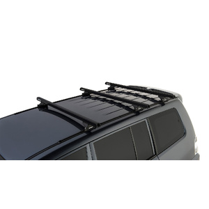 Rhino-Rack JA0672 Heavy Duty RLTP Trackmount Black 3 Bar Roof Rack for MITSUBISHI Pajero NS-NX LWB 4DR 4WD (11/2006-Current)