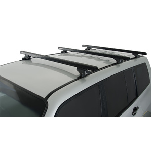 Rhino-Rack JA0672 Heavy Duty RLTP Trackmount Black 3 Bar Roof Rack for MITSUBISHI Pajero NM - NP LWB 4DR 4WD (05/2000-10/2006)