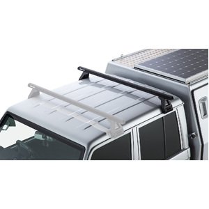 Rhino-Rack JA0791 Heavy Duty RL150 Black 1 Bar Roof Rack for MAHINDRA Pikup Single Cab 2DR Ute (06/2007-Current)
