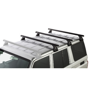 Rhino-Rack JA0834 Heavy Duty RL150 Black 3 Bar Roof Rack for TOYOTA Land Cruiser 76 Series 4DR 4WD (03/2007-Current)