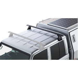 Rhino-Rack JA2722 Vortex RL150 Black 1 Bar Roof Rack for TOYOTA Land Cruiser 79 Series Double Cab 4DR 4WD (01/2007-12/2023)