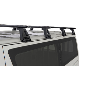 Rhino-Rack JA2786 Vortex RL150 Black 4 Bar Roof Rack for TOYOTA Hiace Gen 5 LWB 2DR Van (03/2005-05/2019)