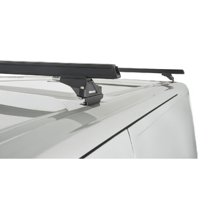 Rhino-Rack JA5414 Heavy Duty RLTP Black 2 Bar Roof Rack for FORD Transit Custom Gen1 SWB 2DR Van (01/2014-12/2023)