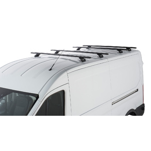 Rhino-Rack JA6341 Vortex RLTP Black 4 Bar Roof Rack for FORD Transit LWB (Mid/High Roof) 2DR Van (01/2014-Current)