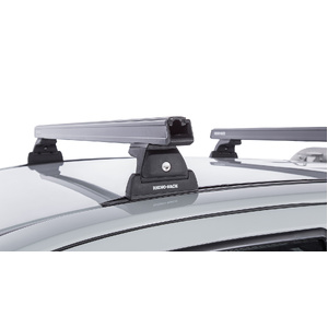 Rhino-Rack JA6448 Heavy Duty RLT600 Trackmount Black 2 Bar Roof Rack for HOLDEN Colorado Space Cab 2DR Ute (06/2012-Current)
