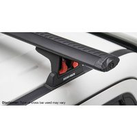 Rhino HD RLT600 Ditch Mount Black 2 Bar Roof Rack for RAM 2500 / 3500  4dr Ute Mega Cab 1/11 On