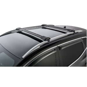 Rhino-Rack JA7969 Vortex StealthBar Black 2 Bar Roof Rack for NISSAN Qashqai J11 With Roof Rails 5DR SUV (01/2014-12/2022)