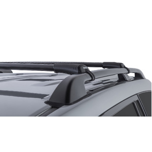 Rhino-Rack JA7981 Vortex StealthBar Black 2 Bar Roof Rack for GWM Cannon Gen 1 Double Cab Raised Rails 4DR Ute (01/2020-Current)