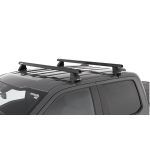 Rhino-Rack JA8135 Heavy Duty 2500 Black 2 Bar Roof Rack for GMC Sierra 1500 Gen4 Double Cab 4DR Ute (01/2019-Current)