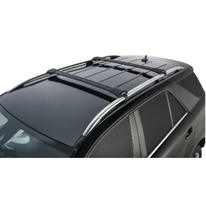Rhino-Rack JA8344 Vortex StealthBar Black 2 Bar Roof Rack for GWM Cannon Alpha Gen 1 Double Cab Raised Rails 4DR Ute (01/2024-Current)