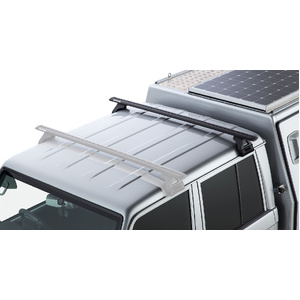 Rhino-Rack JA9079 Vortex RL110 Black 1 Bar Roof Rack for TOYOTA Land Cruiser 79 Series Double Cab 4DR 4WD (01/2007-12/2023)