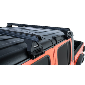 Rhino-Rack JB0101 Heavy Duty RL110 Black 2 Bar Roof Rack for JEEP Gladiator JT 4DR Ute (06/2020-Current)
