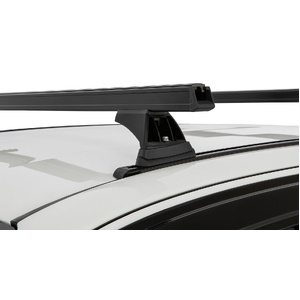Rhino-Rack JB0952 Heavy Duty RCH Trackmount Black 2 Bar Roof Rack for TOYOTA Hilux Gen 8 Double Cab 4DR Ute (10/2015-Current)