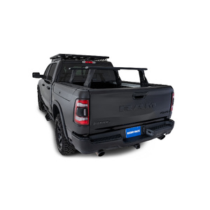 Rhino-Rack JC-01294 Reconn-Deck 2 Bar Ute Tub System for RAM 1500 Gen4 DS (5'7 BED WITH RAMBOX) &amp; Utility Tracks installed Quad Cab 4DR Ute (01/2019-C