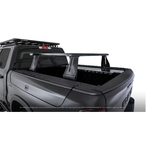 Rhino-Rack JC-01297 Reconn-Deck 2 Bar Ute Tub System &amp; 2 NS Bars for RAM 1500 Gen4 DS (5'7 BED WITH RAMBOX) &amp; Utility Tracks installed Quad Cab 4DR Ut