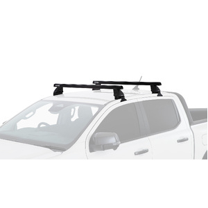Rhino-Rack JC-01544 Heavy Duty 2500 Black 2 Bar Roof Rack for FORD Ranger Gen 2 (P703) Double Cab 4DR Ute (01/2022-Current)