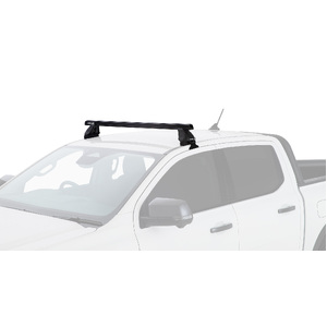 Rhino-Rack JC-01545 Heavy Duty 2500 Black 1 Bar Front Roof Rack for VOLKSWAGEN Amarok Gen2 Double Cab 4DR Ute (01/2023-Current)