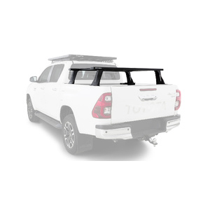 Rhino-Rack JC-01581 Reconn-Deck 2 Bar Ute Tub System &amp; 6 NS Bars for TOYOTA Hilux Gen8 SR5 (A-Deck Tub - Without external hooks) Double Cab 4DR Ute (0