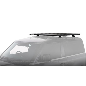 Rhino-Rack JC-01595 Pioneer 6 Platform (1300 x 1240mm) &amp; RCL-RCH legs for LAND ROVER Defender 90 L663 With Factory Track 2DR SUV (01/2021-Current)