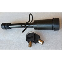 Mister Hitches Locking Hitch Pin With Black Electro Coating + &quot;R&quot; Clip (66-100Mm)