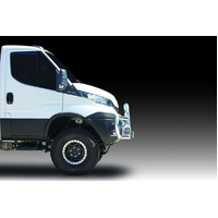 ECB Silver Hammertone Midi Tube Bar to suit Iveco Daily MY16 4X4 09/16 - 12/22