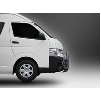 ECB Textura Black Midi Tube Bar to suit Toyota HiAce SLWB 02/14 - 05/19