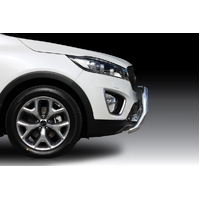 ECB Silver Hammertone Nudge Bar to suit Kia Sorento 04/15 - 09/17