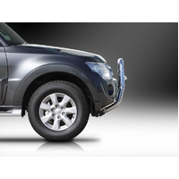 ECB Textura Black Nudge Bar - Series 2 to suit Mitsubishi Pajero NW 10/11 - 06/14