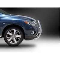 ECB Black Ripple Nudge Bar - Series 2 to suit Nissan Pathfinder R52 Ex HYBRID 10/13 - 11/16