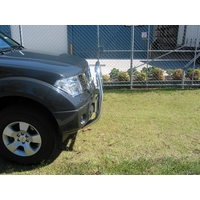 ECB Black Ripple Nudge Bar - Series 2 to suit Nissan Navara D40 ST-X King 2005 - 03/15