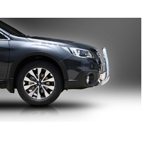 ECB Textura Black Nudge Bar - Series 2 to suit Subaru Outback 12/14 - 11/17