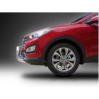 ECB Silver Hammertone Nudge Bar to suit Hyundai Santa-Fe 09/12 - 03/18