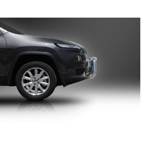 ECB Black Ripple Nudge Bar to suit Jeep Cherokee KL Ex TrailHawk 06/14 - 12/18