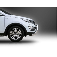 ECB Silver Hammertone Nudge Bar to suit Kia Sportage SL Series 05/14 - 09/15