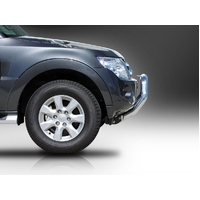 ECB Black Ripple Nudge Bar to suit Mitsubishi Pajero NW 10/11 - 06/14