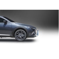 ECB Silver Hammertone Nudge Bar to suit Mazda CX-3 Akari 02/17 - 07/18