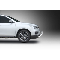 ECB Silver Hammertone Nudge Bar to suit Nissan Pathfinder R52 Series 2 &amp; 3 Ex HYBRID 12/16 - 06/22