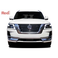 ECB Silver Hammertone Nudge Bar to suit Nissan Patrol Y62 TI-L 08/19 - 11/21