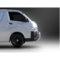 ECB Silver Hammertone Nudge Bar to suit Toyota HiAce MWB 02/14 - 05/19