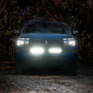 Bushranger Night Hawk Behind Grille Twin 13" Light Bar Kit for Mitsubishi Triton MV 2024 - Onwards