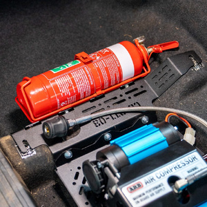 Pirate Camp Co. Under Seat Compressor &amp; Fire Extinguisher Mount to suit Suzuki Jimny JB74