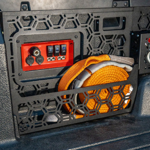 Pirate Camp Co. Molle Panel + Storage Pockets for Plastic Tub Liners to suit Ford Ranger &amp; Volkswagen Amarok with Factory Roller Shutter 2022 - Onward