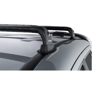 Rhino-Rack RVP24 Vortex RVP Black 2 Bar Roof Rack for VOLKSWAGEN Amarok 2H Dual Cab 4DR Ute (01/2011-12/2023)