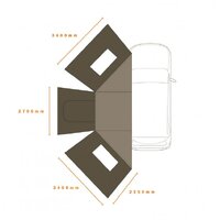 Darche Eclipse 180 Awning Wall Set With Windows