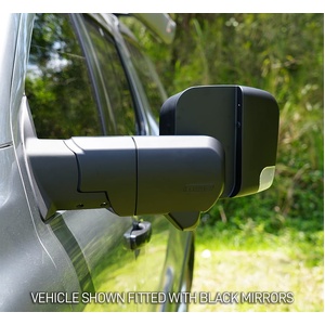 MSA 4x4 Power Fold Towing Mirrors for Toyota Prado 250 Series 08/2024 - Onwards (Chrome, Electric, Heated, Indicators, Blind Spot Monitoring, Power Fo