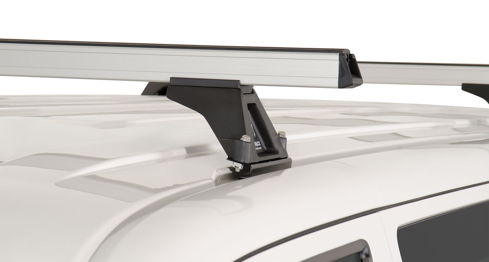 Rhino HD Silver 3 Bar Roof Rack for VOLKSWAGEN Caravelle 7H 2dr Van SWB