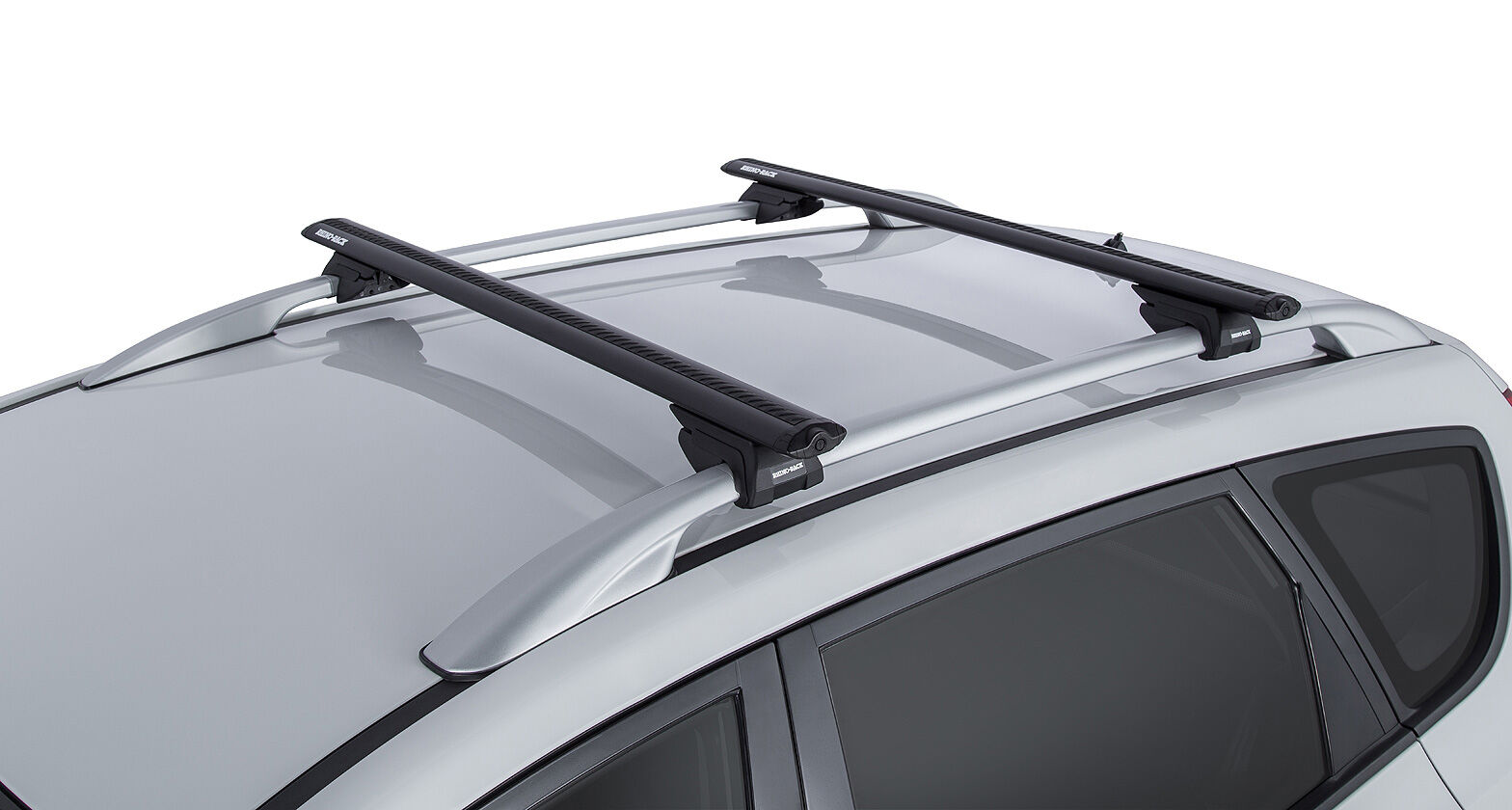 Rhino Vortex RX Black 2 Bar Roof Rack for TOYOTA Tarago 4dr Van (Roof