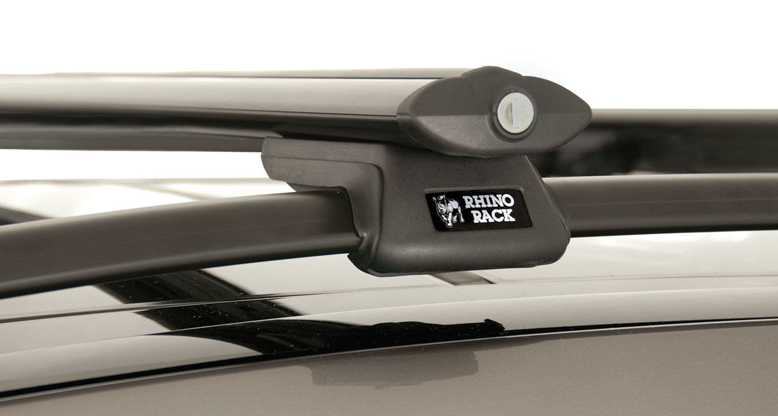 Rhino SX Black 2 Bar Roof Rack for SUBARU Forester 5dr Wagon (Rails) 3/